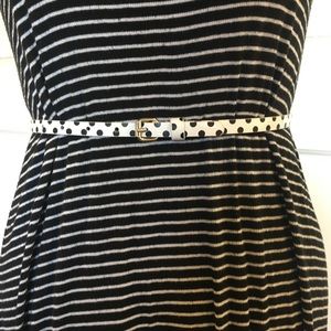 White belt with black polka dots!
